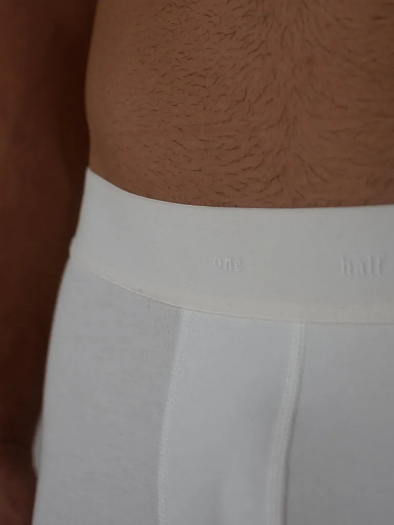 MEN CLASSIC COTTON BOXER - SOFT WHITE
