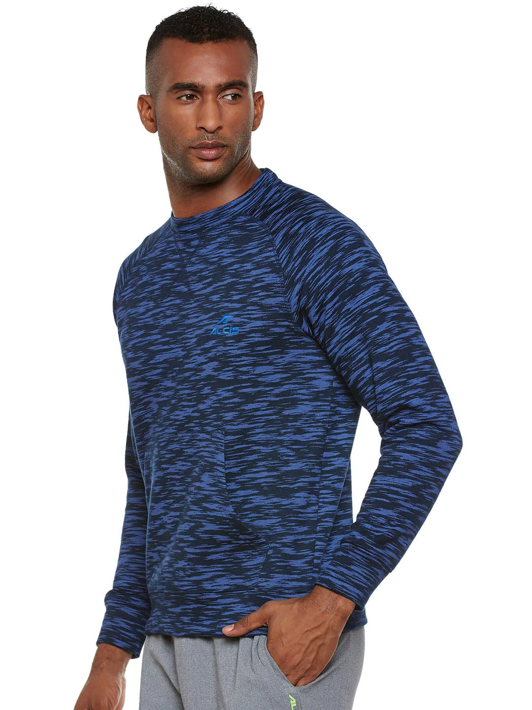 Men Solid Grey Sweatshirts