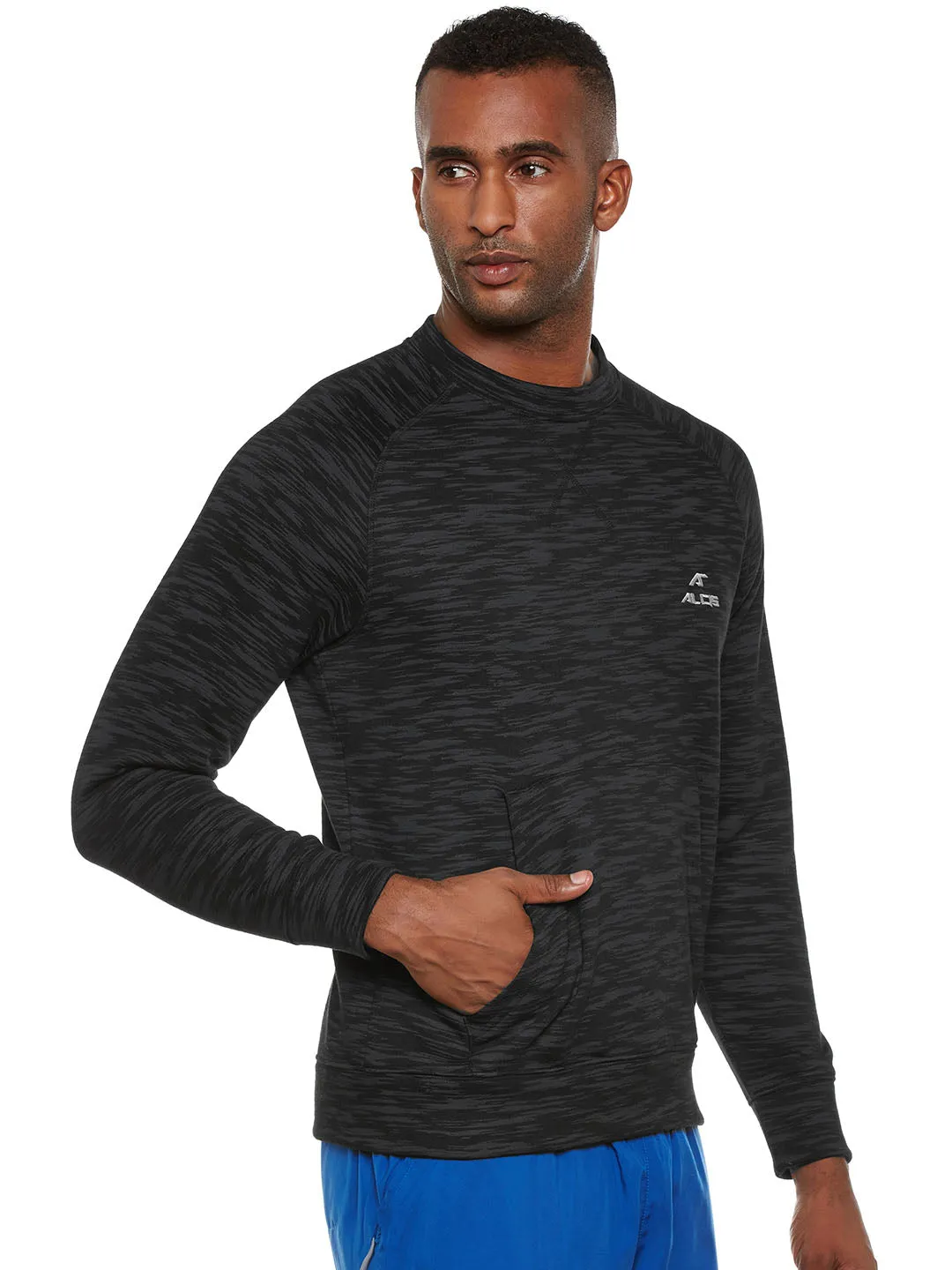 Men Solid Grey Sweatshirts