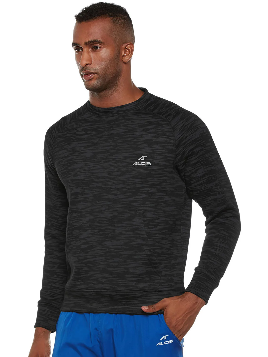 Men Solid Grey Sweatshirts