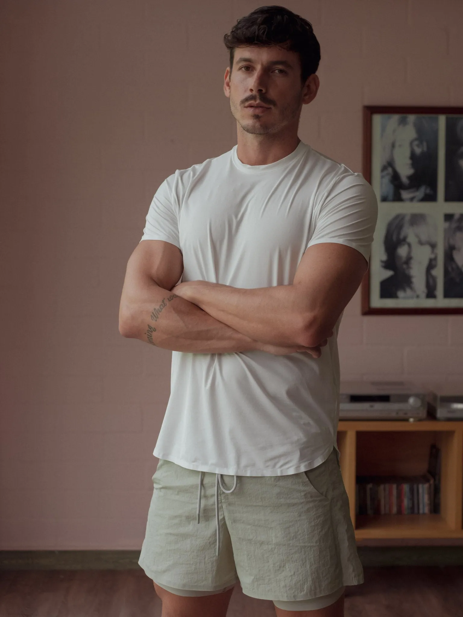 MEN TRAINING T-SHIRT - SOFT WHITE