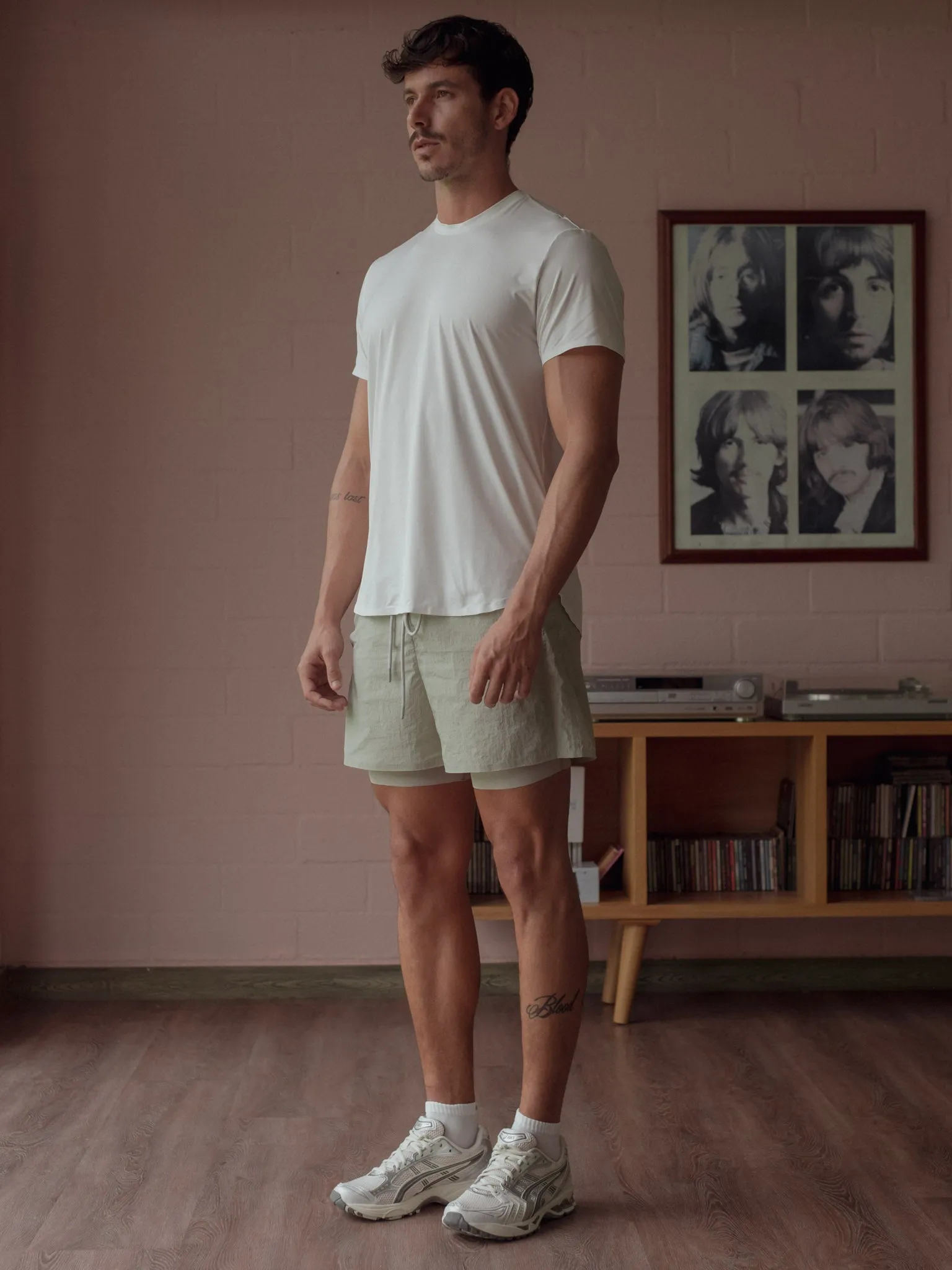 MEN TRAINING T-SHIRT - SOFT WHITE