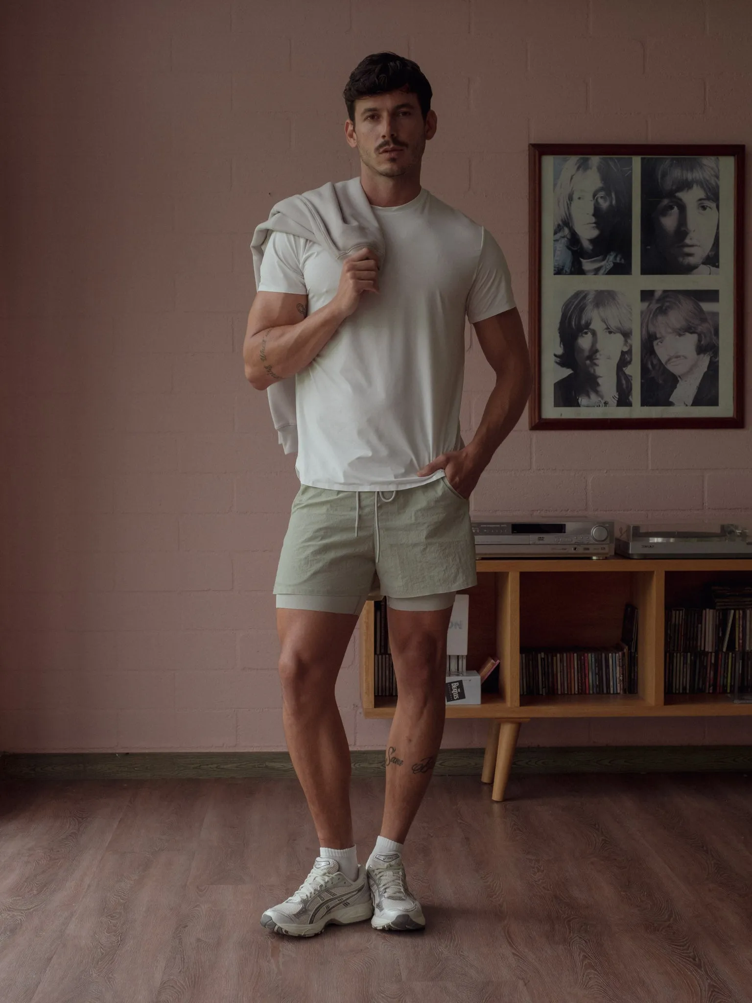 MEN TRAINING T-SHIRT - SOFT WHITE