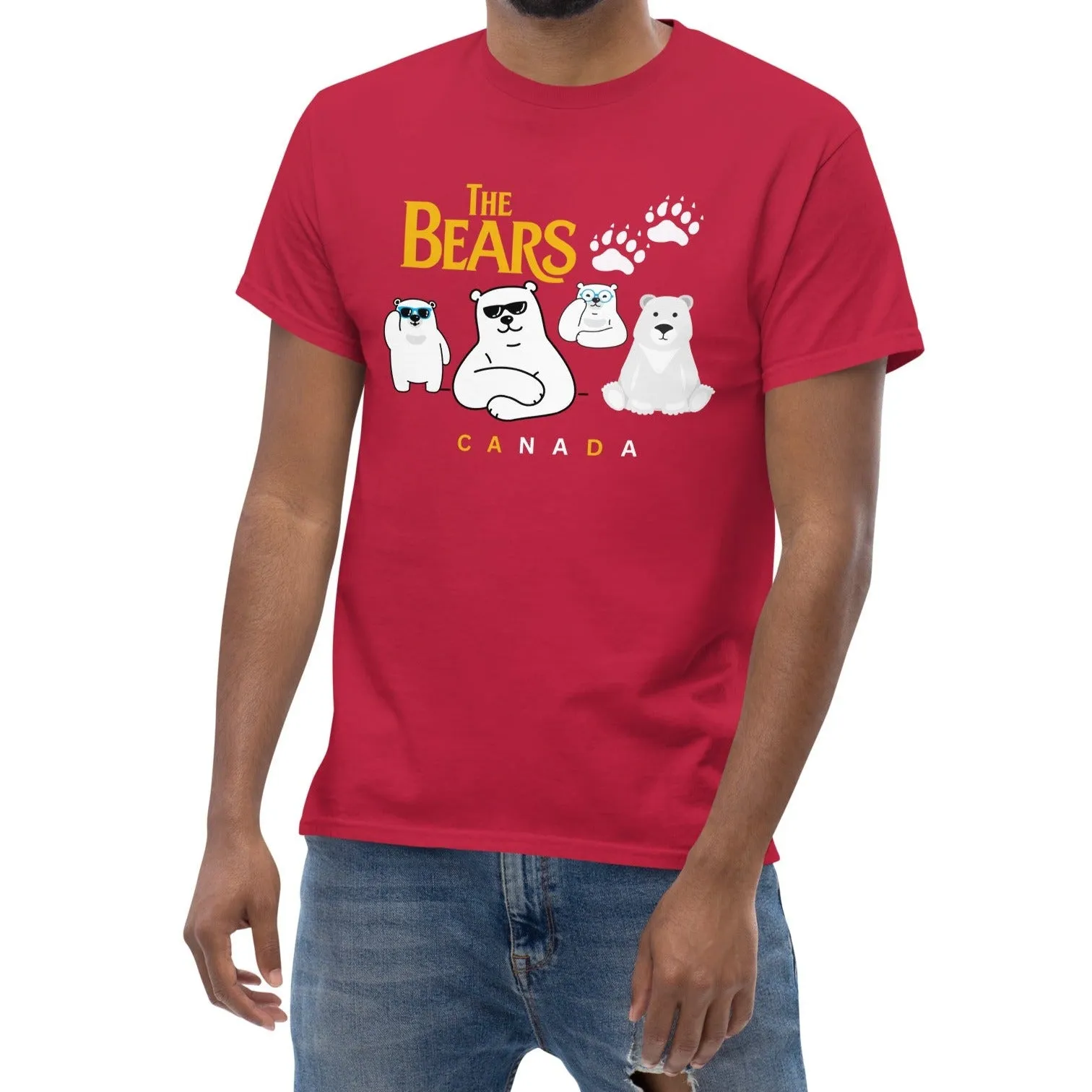 MEN'S GRAPHIC CREW NECK TEES THE BEARS T-SHIRT