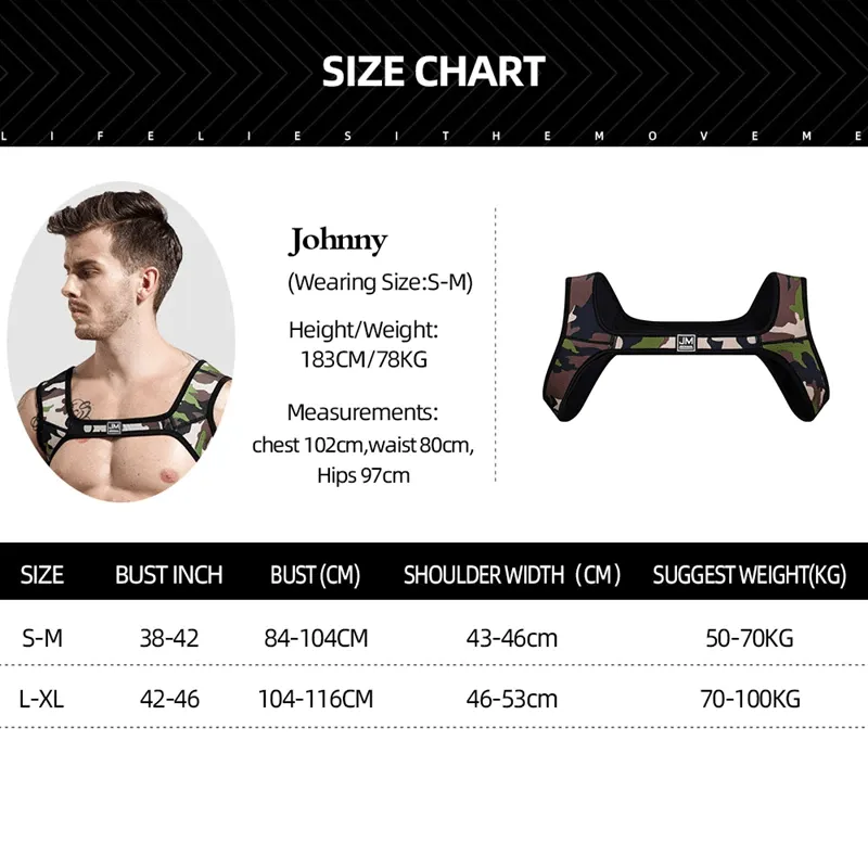 Men's JOCKMAIL JM902 - Neoprene Harness