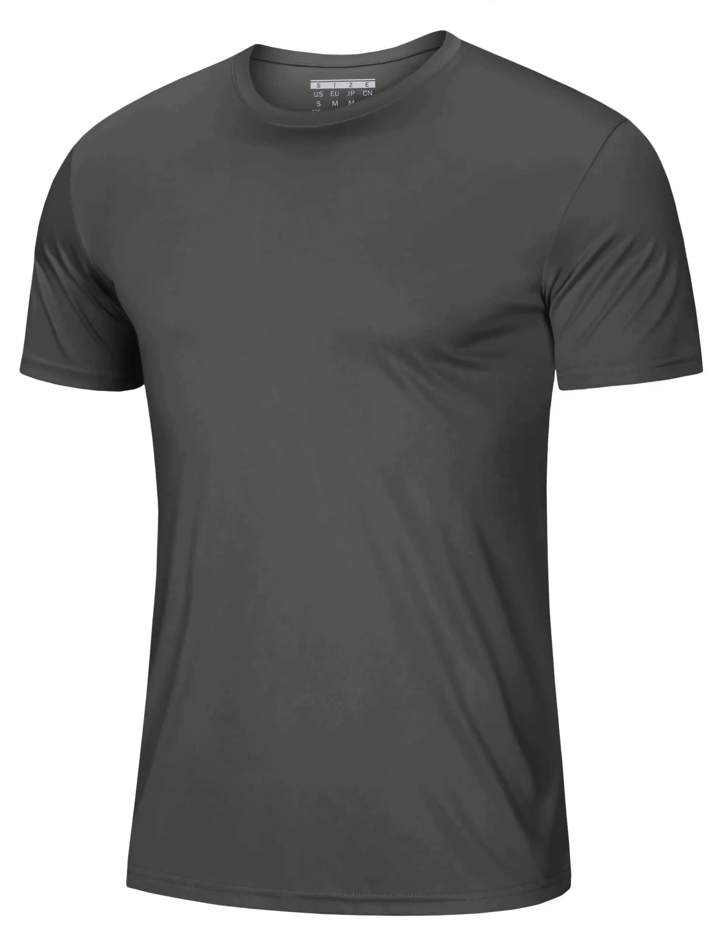 Mens Running Shirts Short Sleeve T-Shirt UPF 50  Moisture Wicking Hiking Shirts Dry Fit Tee Shirts Outdoor Shirts for Men Dark