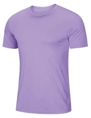 Mens Short Sleeve Shirts SPF 50  Lightweight T-Shirt Sun Protection Rash Guards Shirts Gym Base Layer Shirts Running Shirts Active Shirts