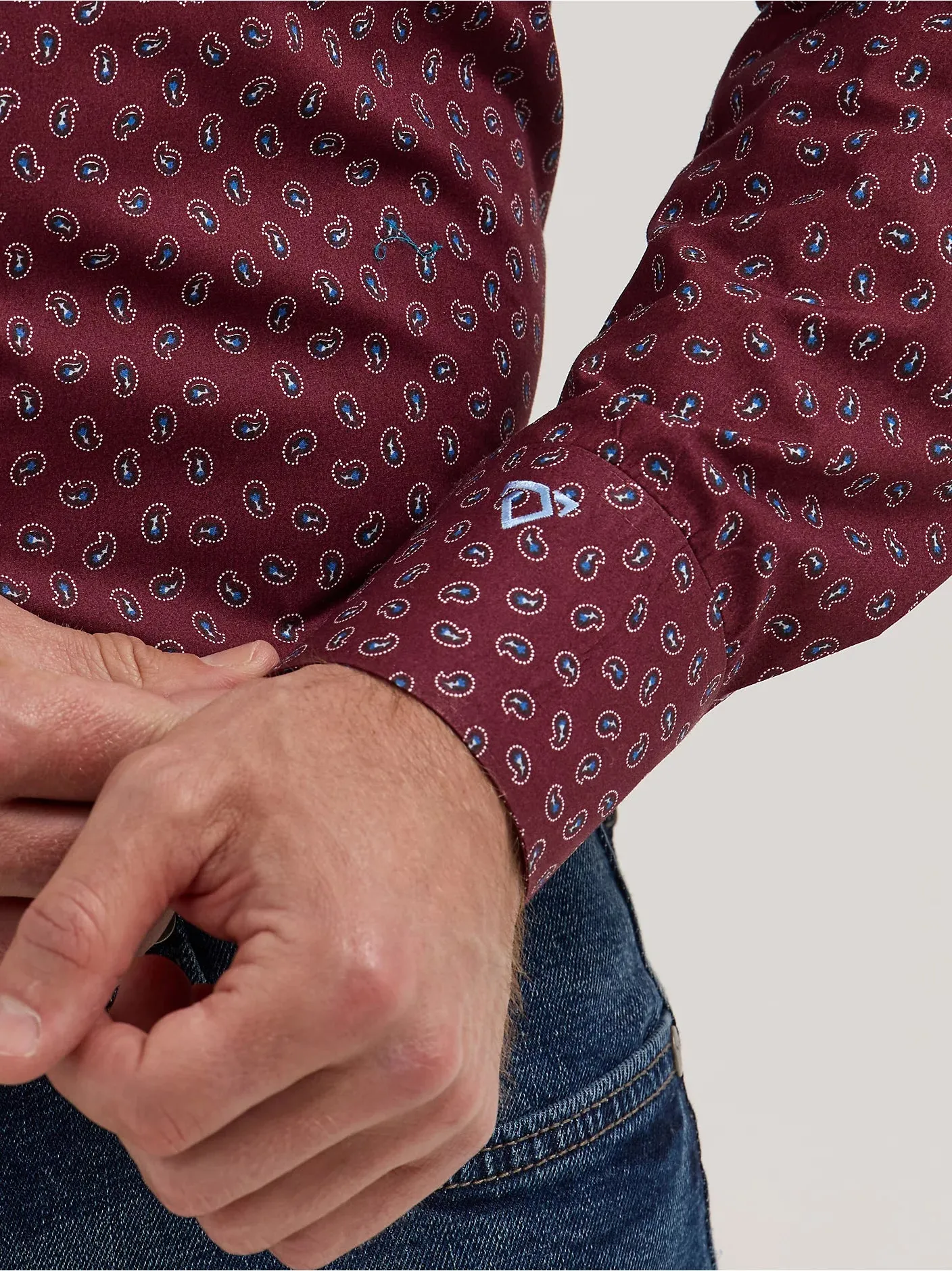 Men's Wrangler Cody Johnson One Pocket Button Down Shirt - 112357673- FINAL SALE-