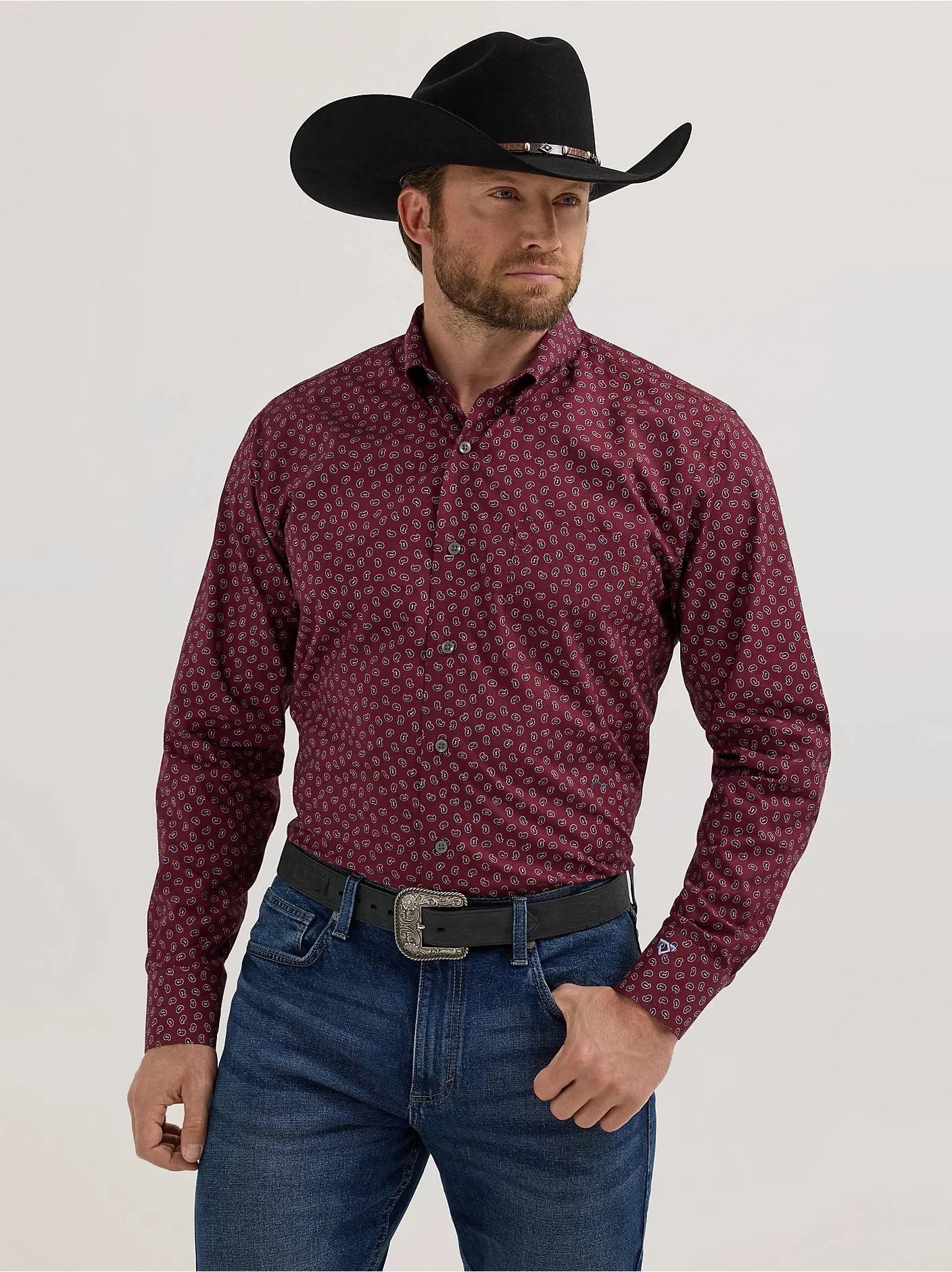 Men's Wrangler Cody Johnson One Pocket Button Down Shirt - 112357673- FINAL SALE-