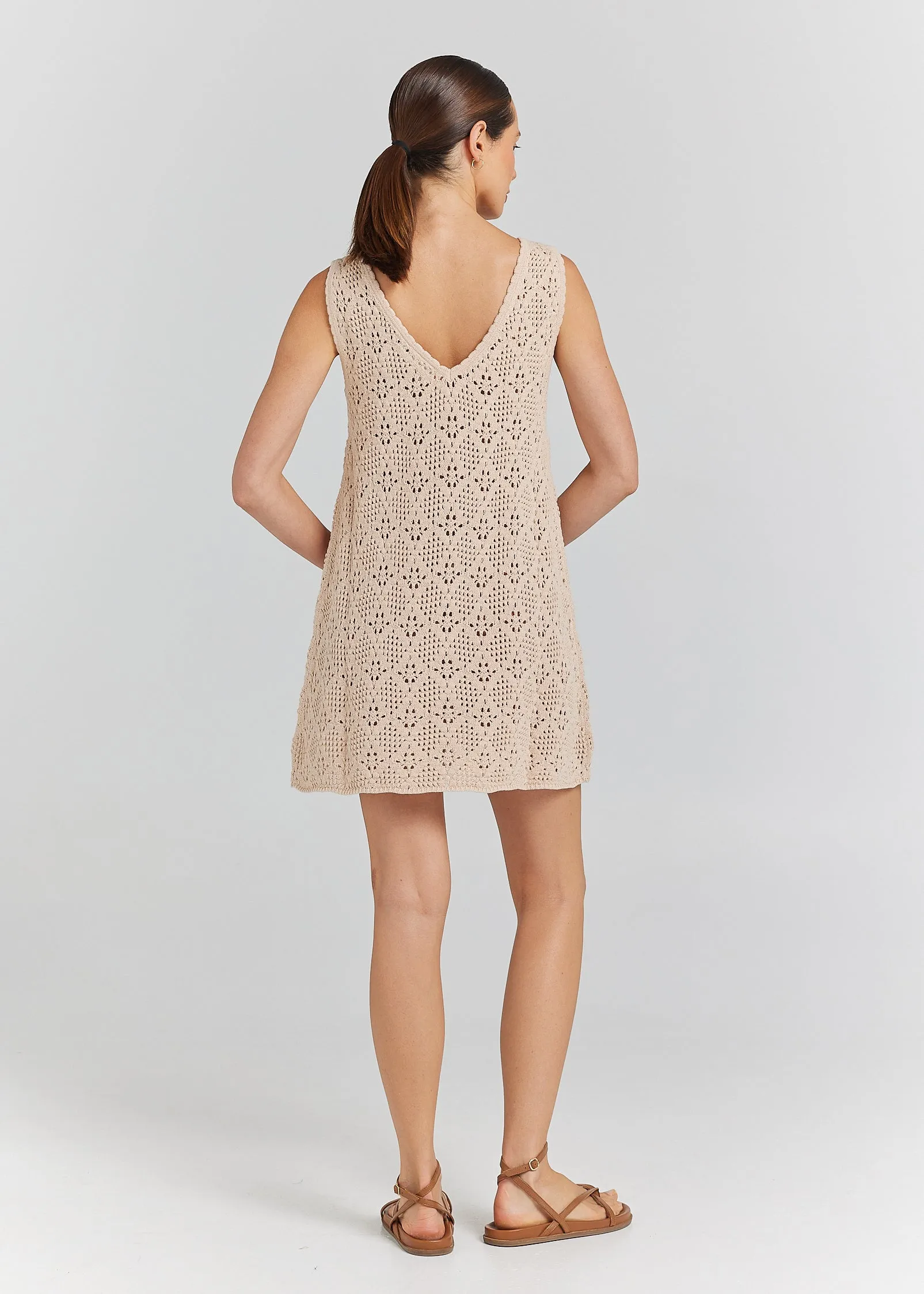 Messina Knit Dress - Sand