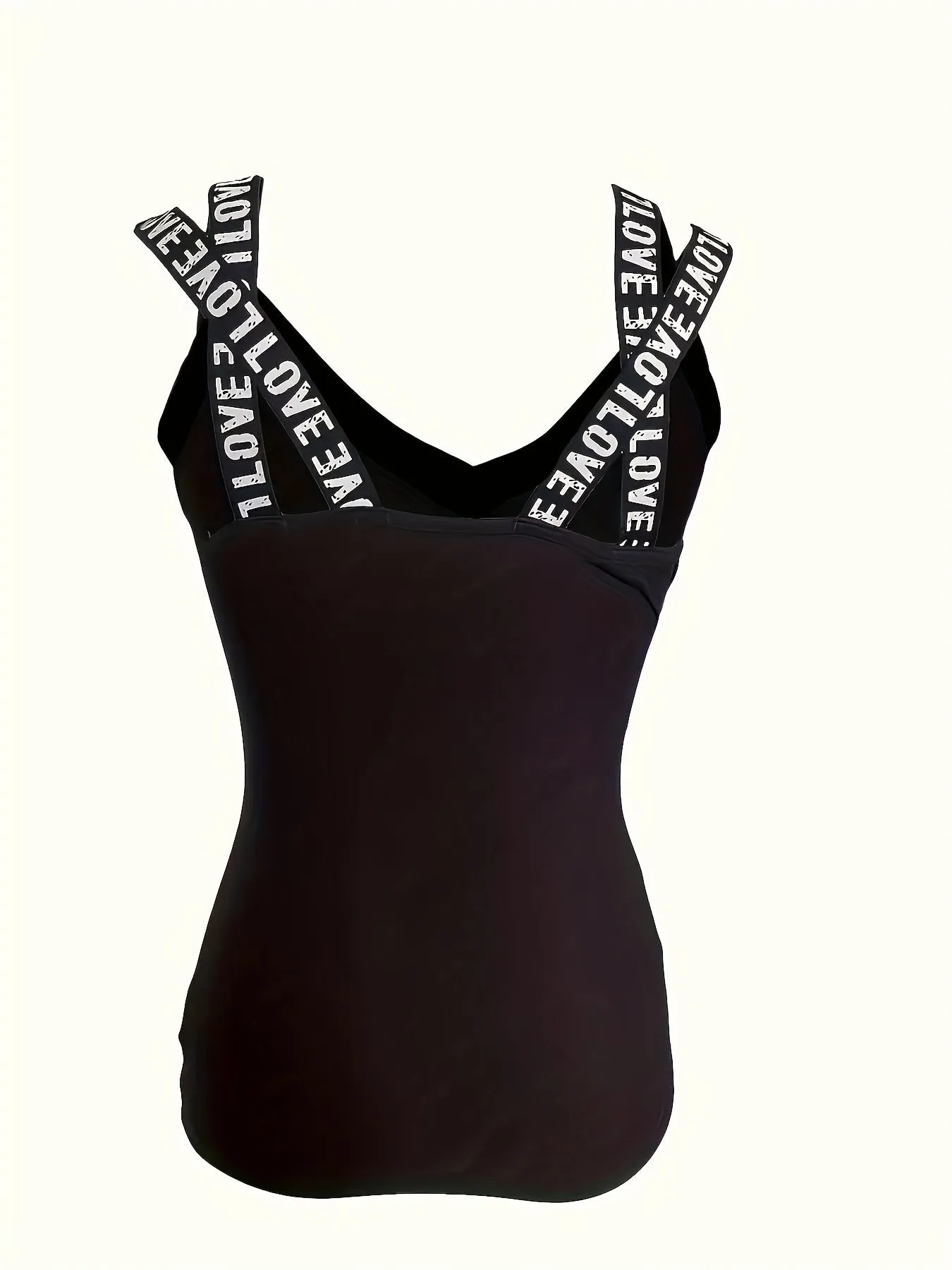 Mila - Mouwloze Tanktop Met Lettertape en Schedelprint, Casual Dameskleding