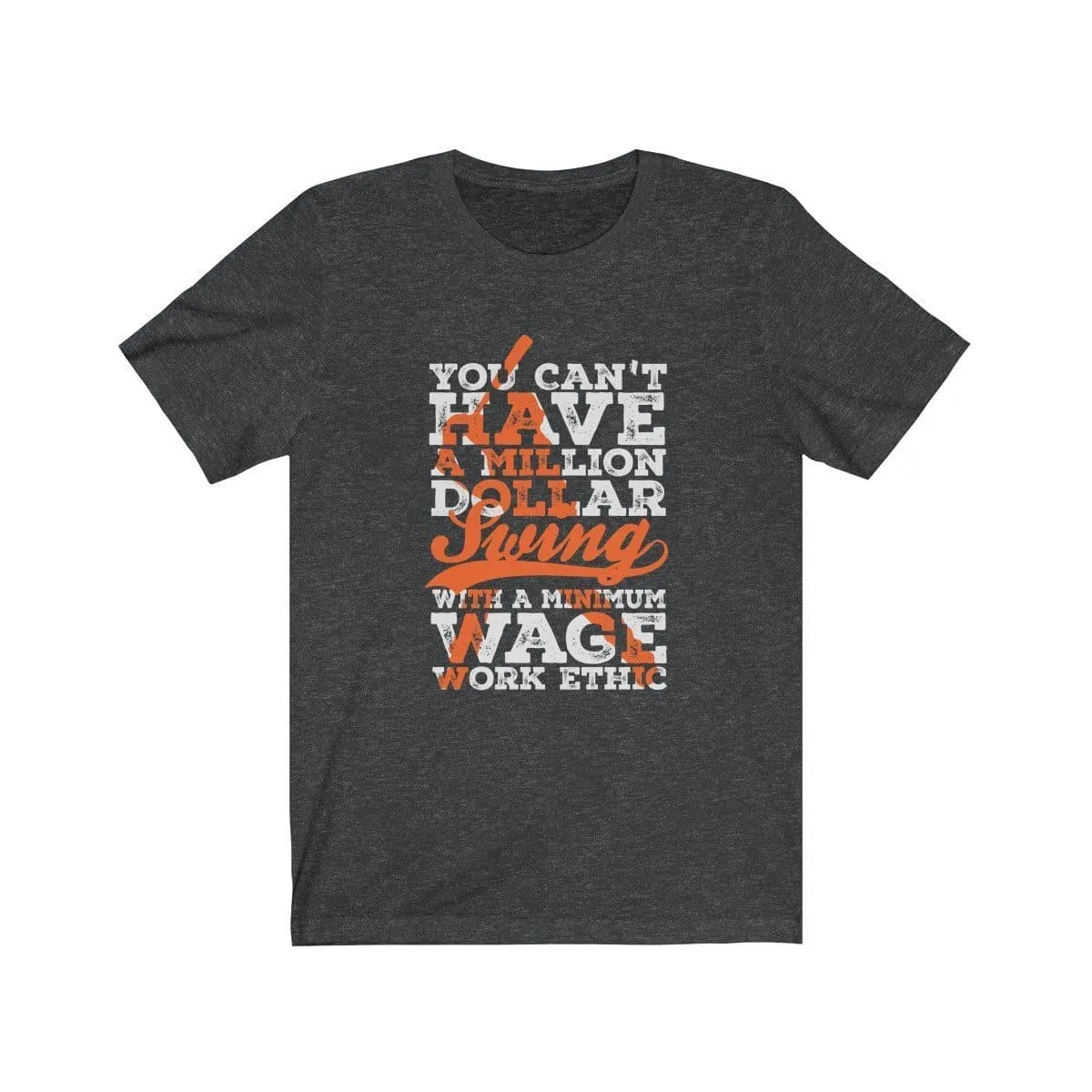 Million Dollar Swing Work Ethic Premium Dark Design T-Shirt