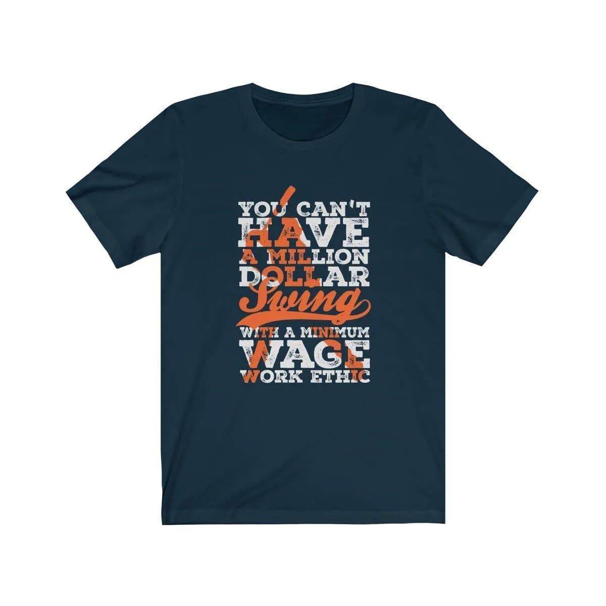 Million Dollar Swing Work Ethic Premium Dark Design T-Shirt