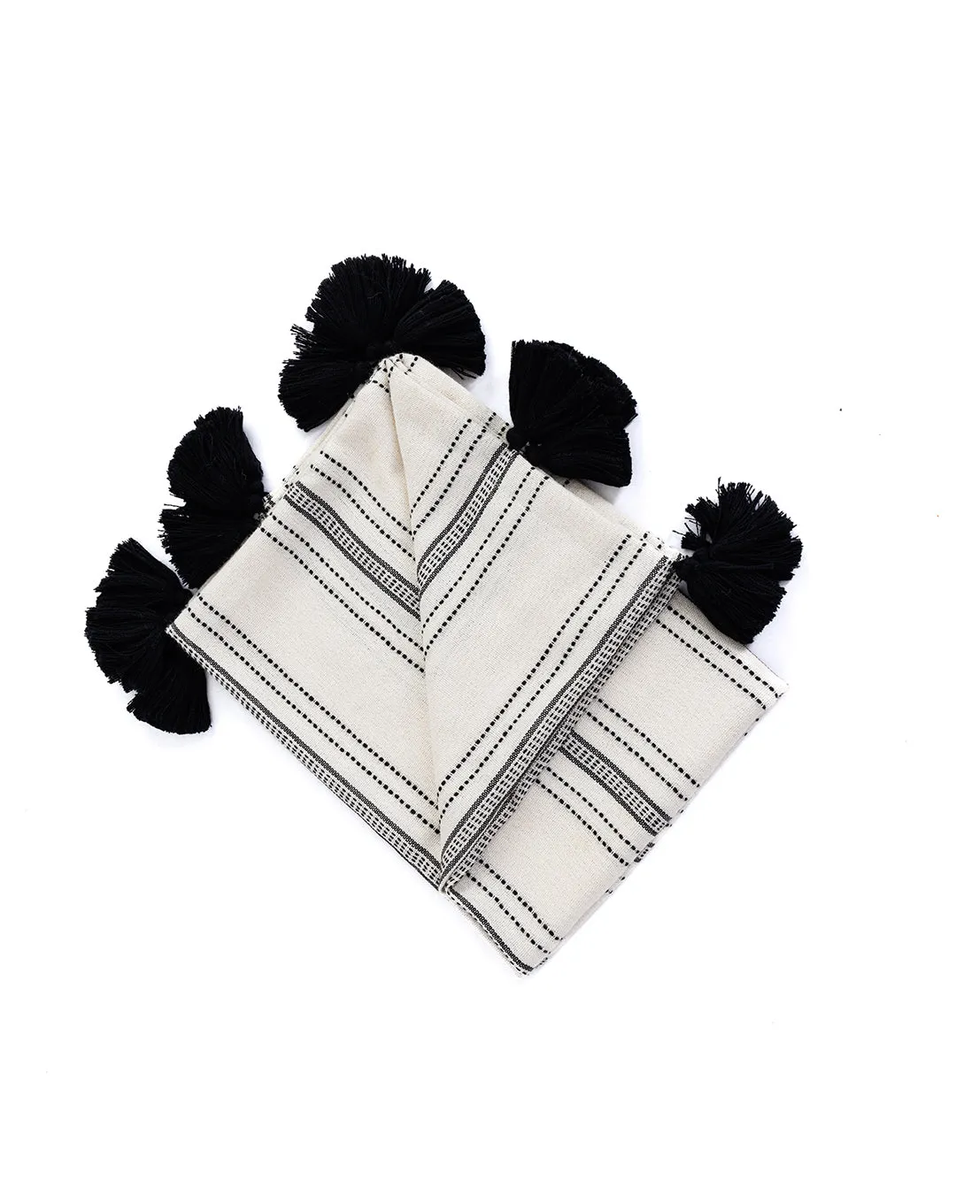 Miska Collection - Handloomed Alpaca - Ink & Ivory Pinstripe Wholesale