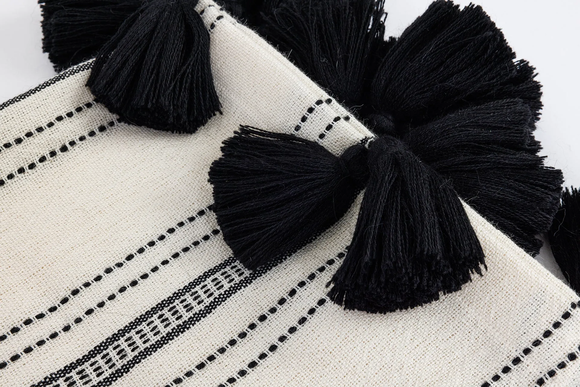 Miska Collection - Handloomed Alpaca - Ink & Ivory Pinstripe Wholesale