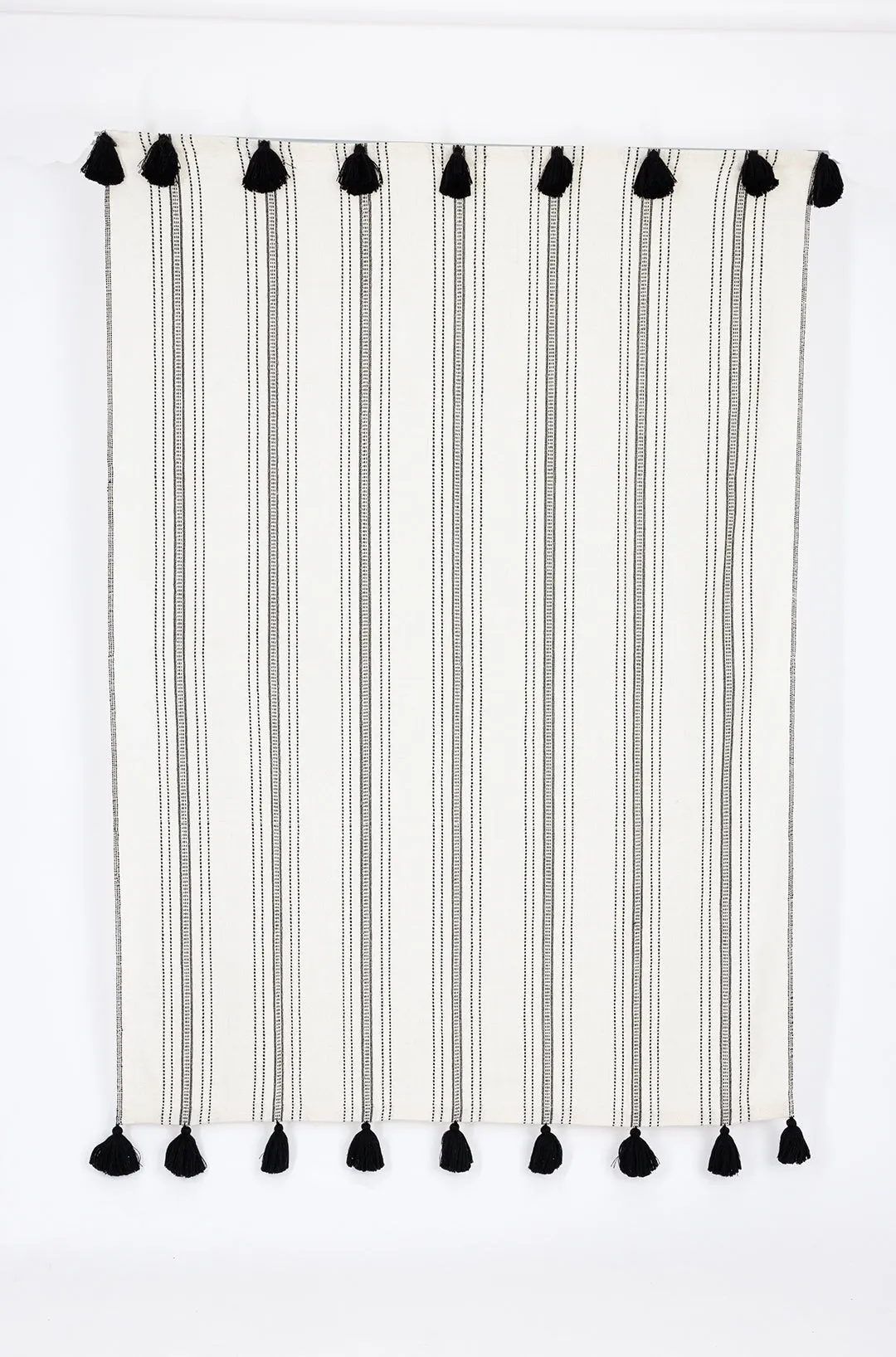 Miska Collection - Handloomed Alpaca - Ink & Ivory Pinstripe Wholesale