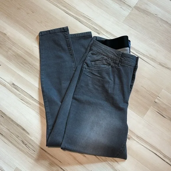 Modern &quot;Ab&quot;solution® High Rise Ankle Length Grey Plus Skinny Jeans
