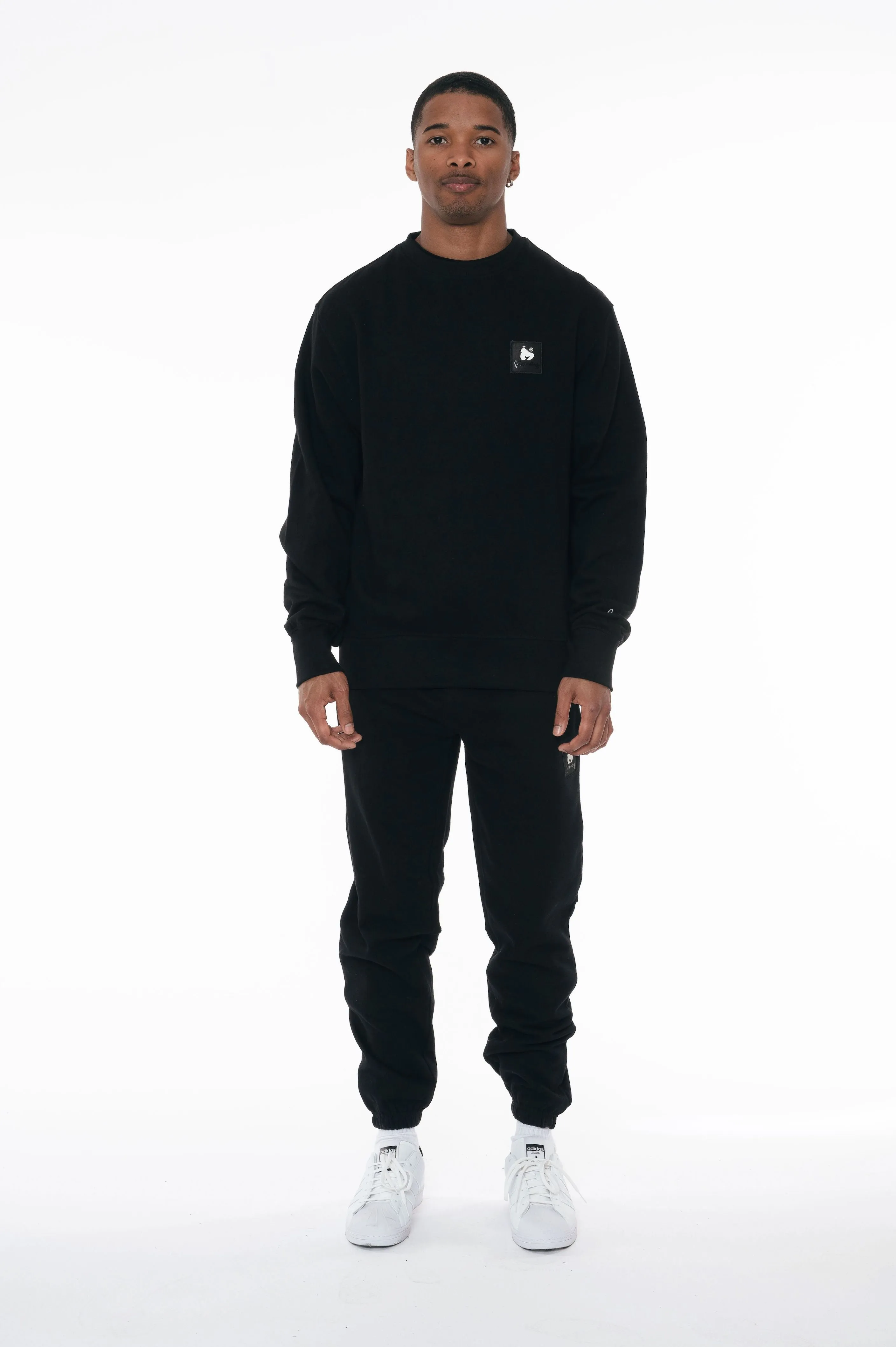 Money Jc45206 Combo Patch Crewneck Sweatshirt Black