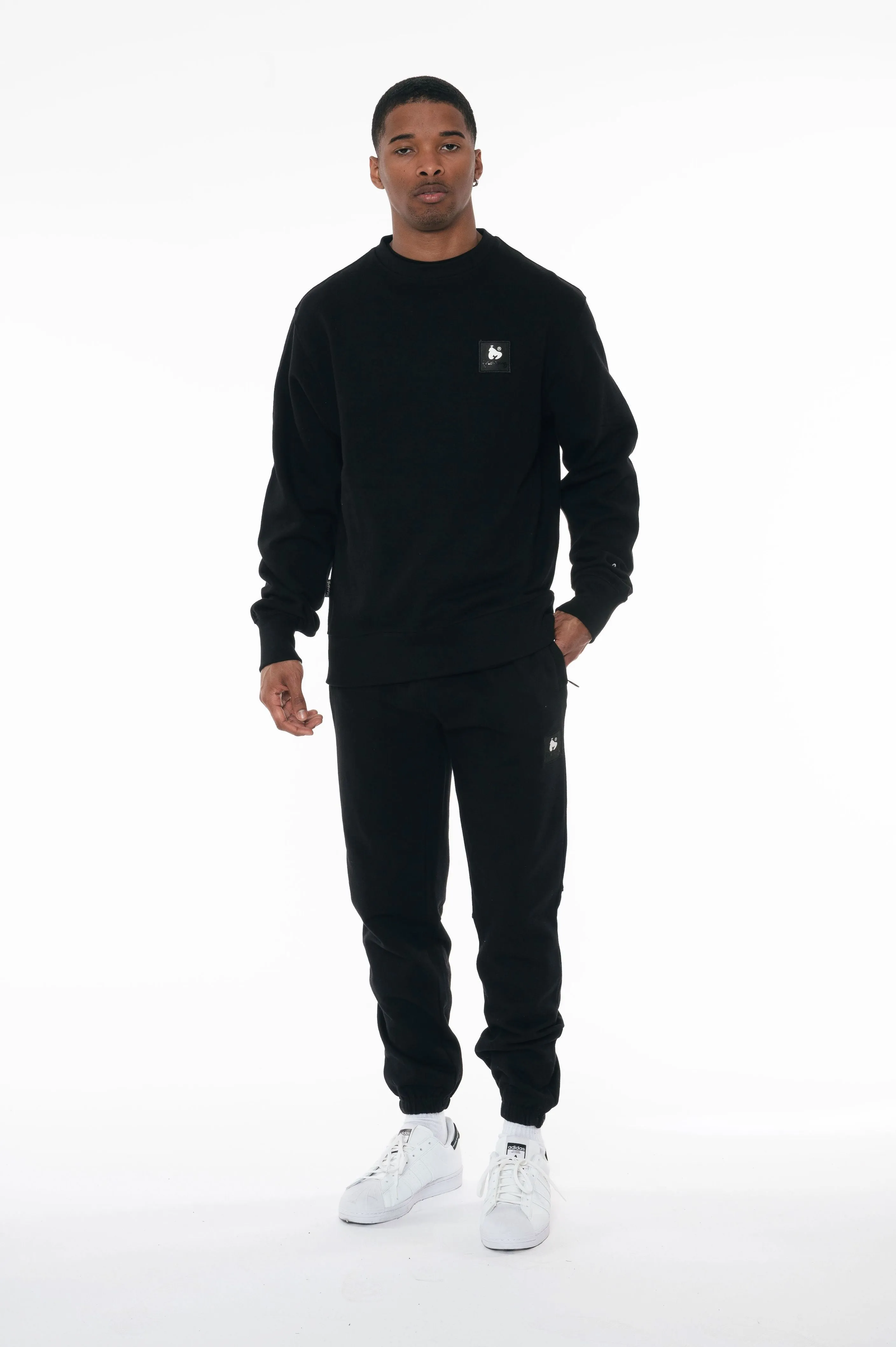 Money Jc45206 Combo Patch Crewneck Sweatshirt Black
