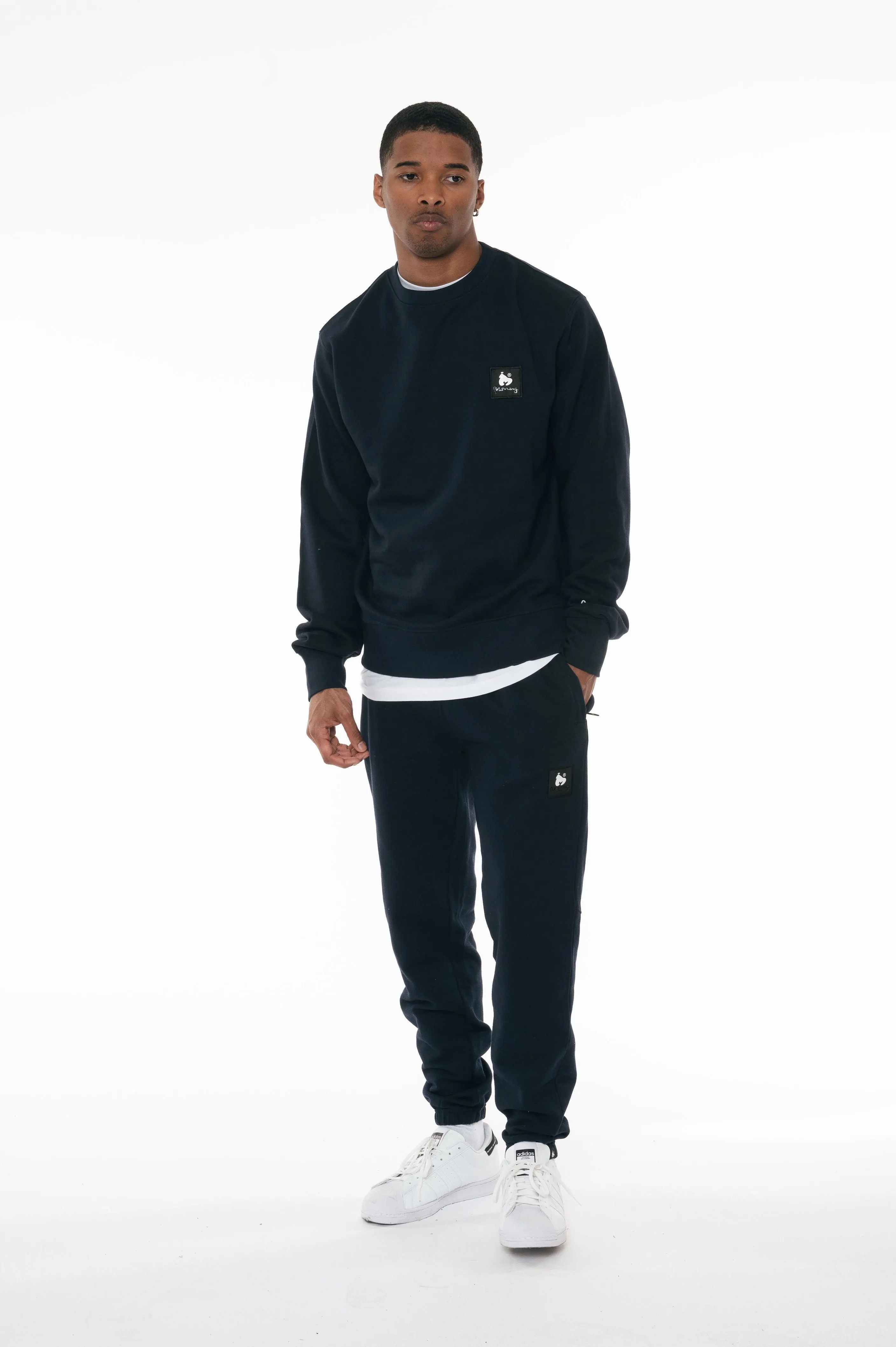Money Jc45206 Combo Patch Crewneck Sweatshirt Navy