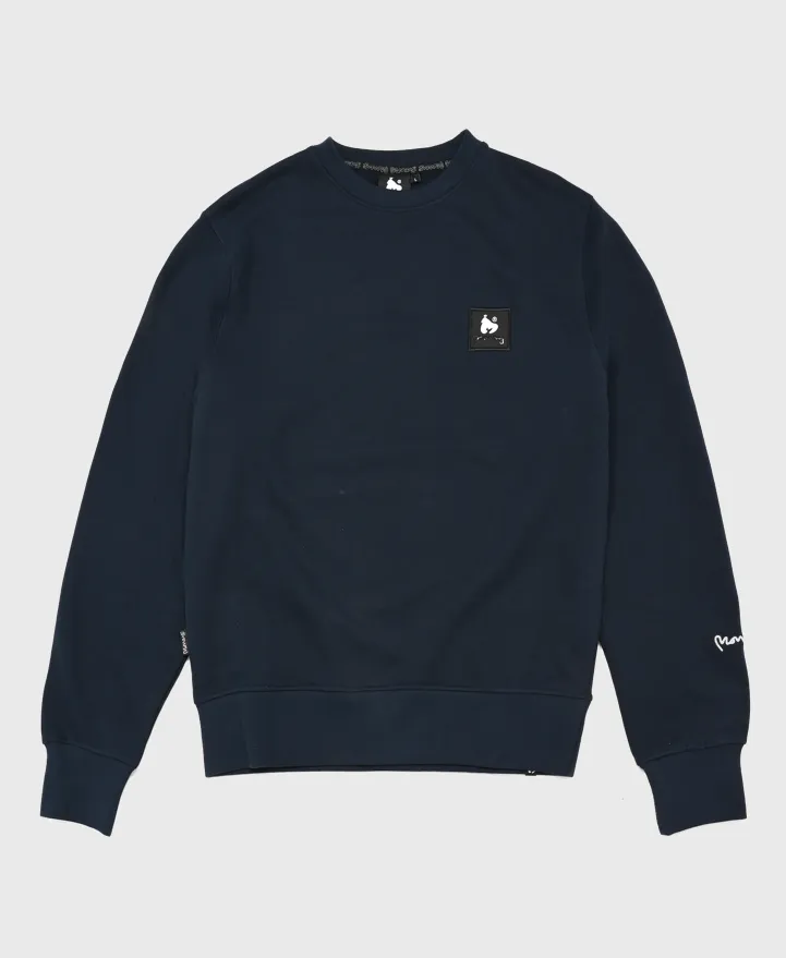 Money Jc45206 Combo Patch Crewneck Sweatshirt Navy