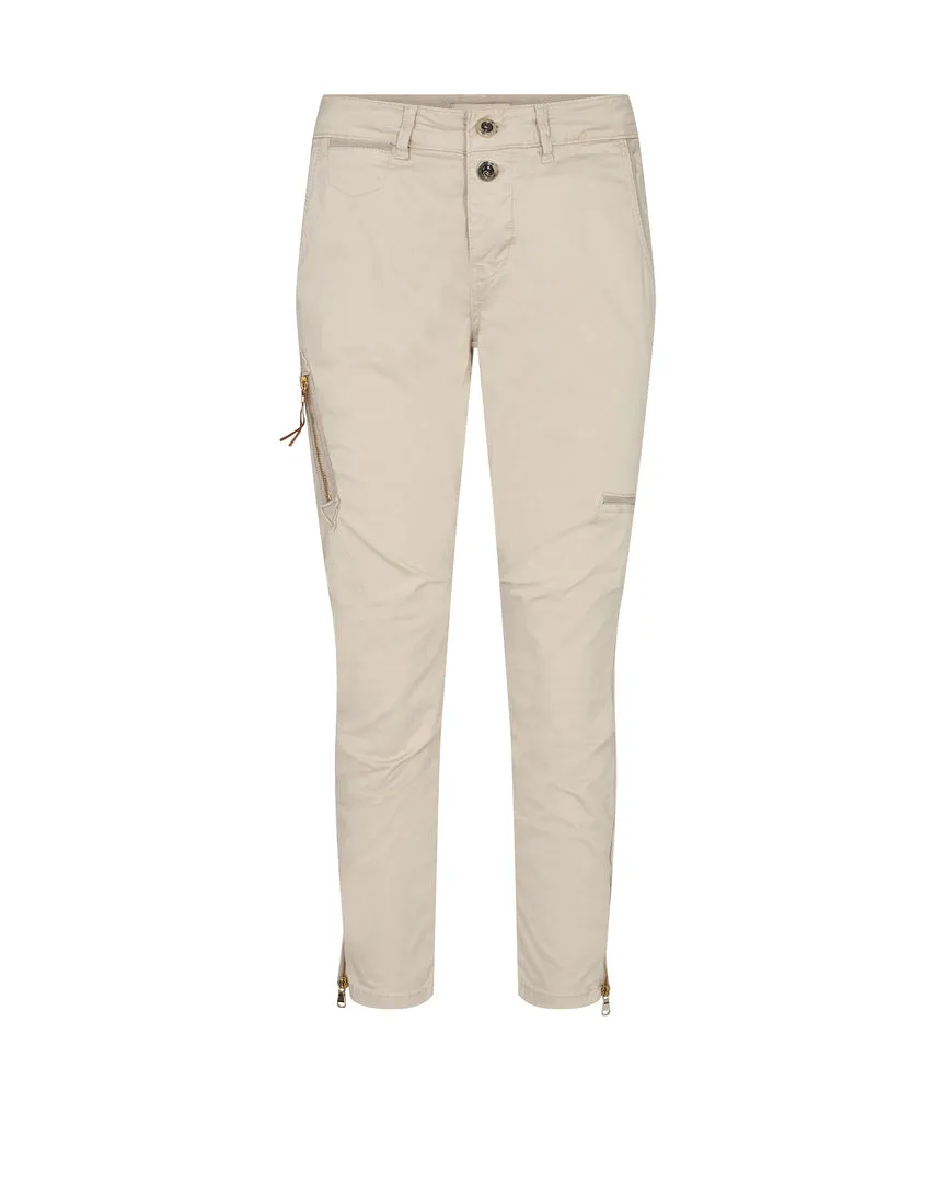MOS MOSH Valerine 7/8 Pant Cropped Pant, FEATHER GRAY