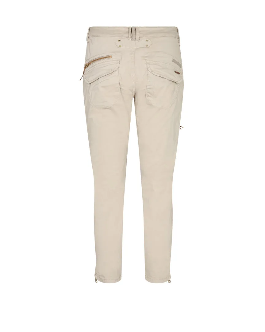 MOS MOSH Valerine 7/8 Pant Cropped Pant, FEATHER GRAY