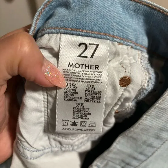 MOTHER Jeans ‘The Swooner Crop Swimming Lessons’- Size 27