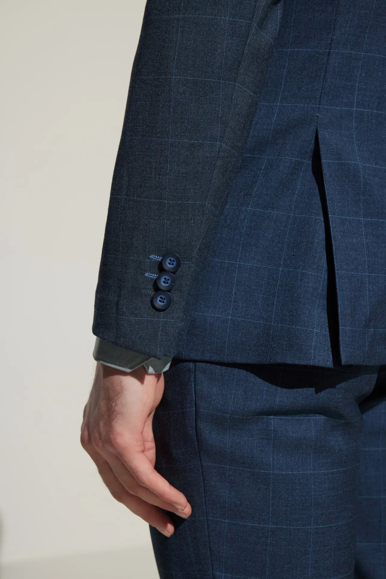 Multi-Way Stretch Smart Fit Check Suit Blazer
