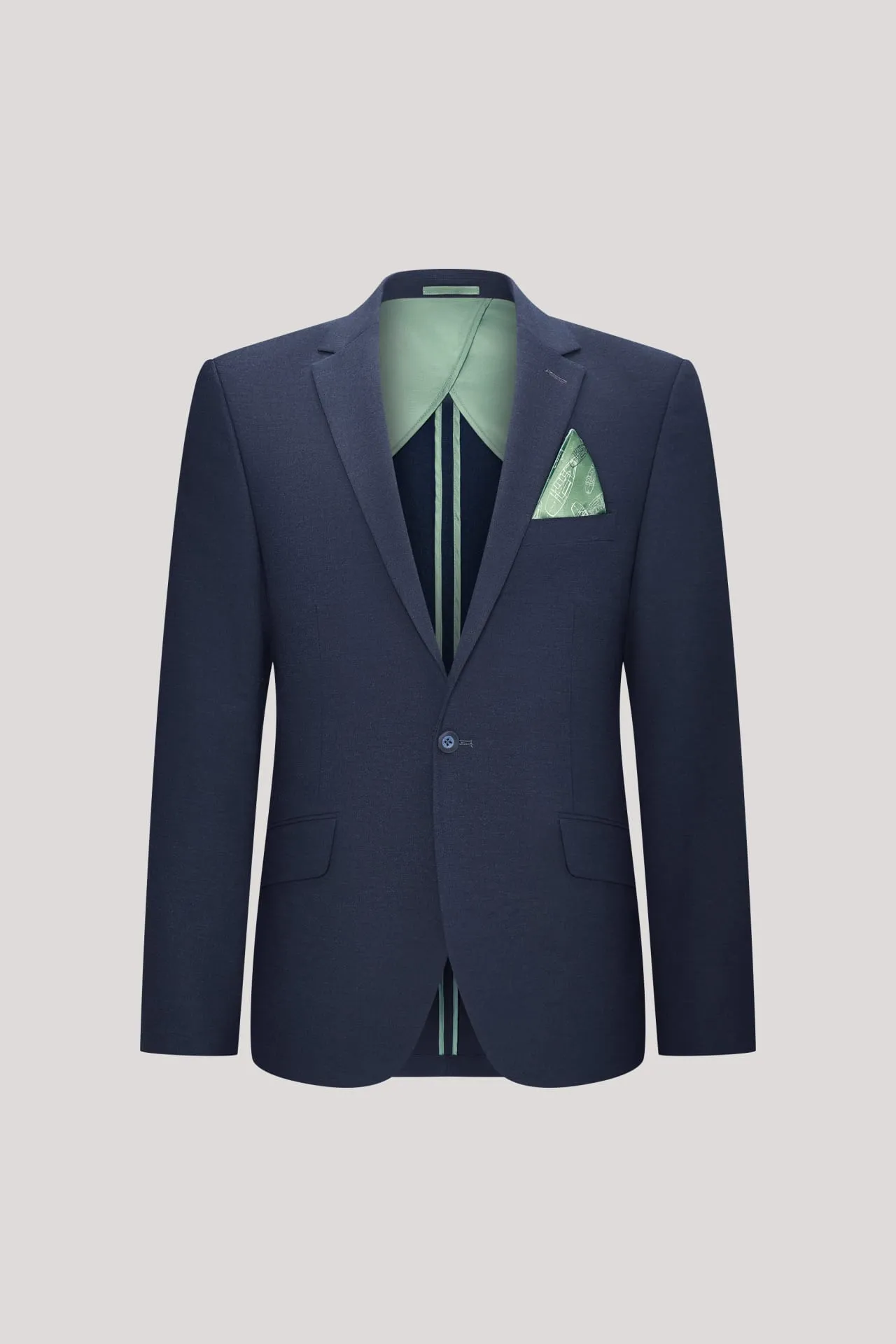 Multi-Way Stretch Smart Fit Plain Weave Suit Blazer