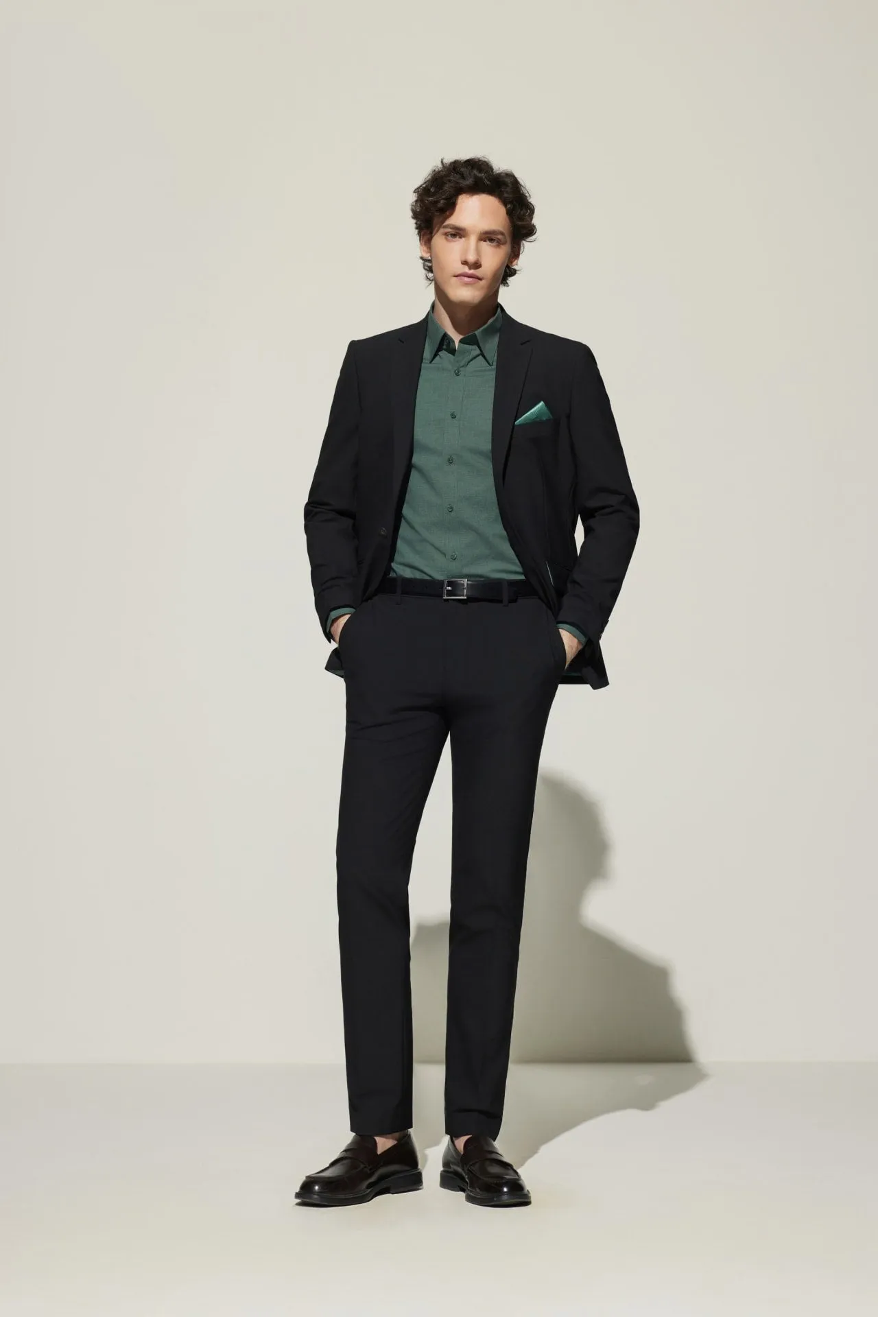 Multi-Way Stretch Smart Fit Plain Weave Suit Blazer