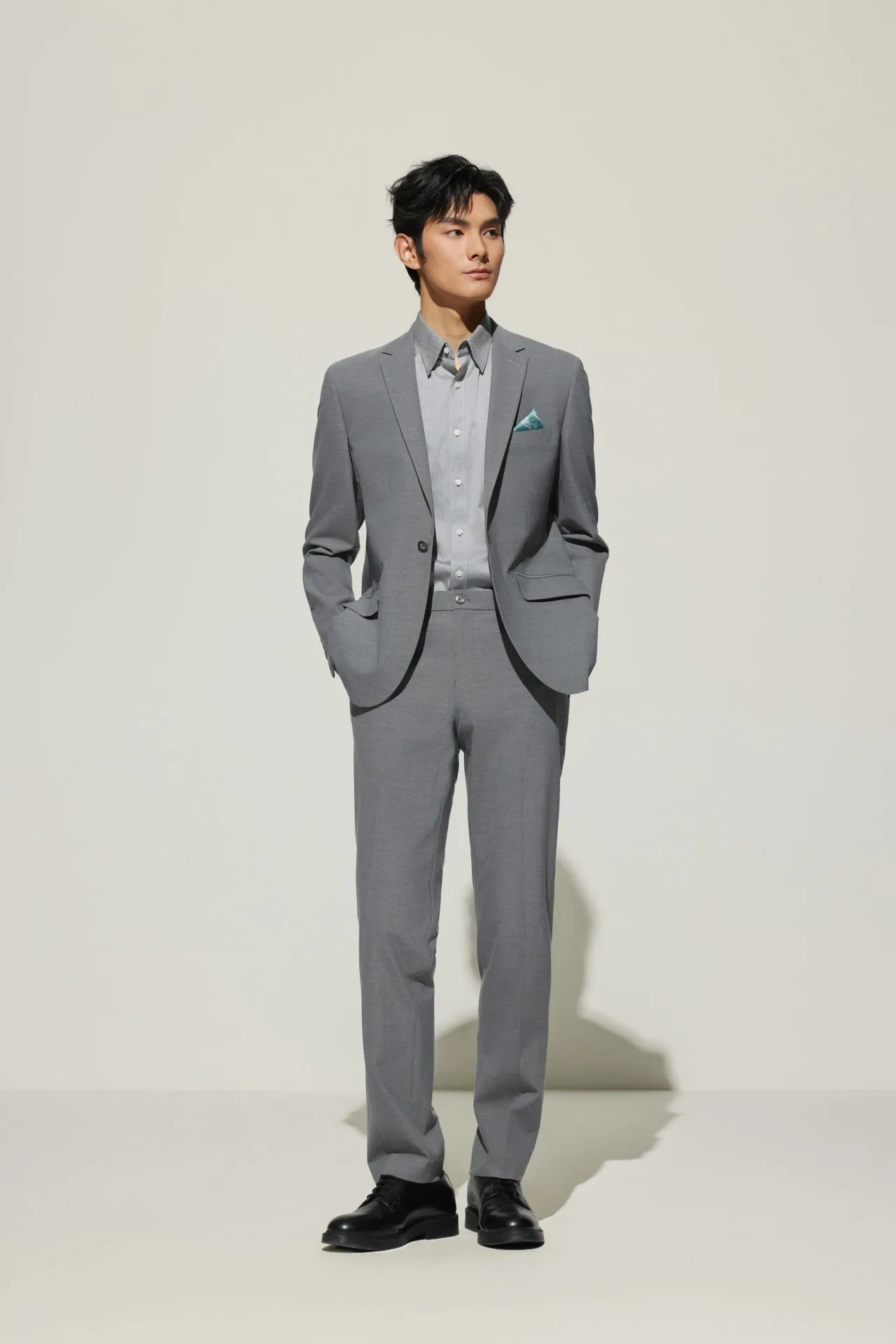 Multi-Way Stretch Smart Fit Plain Weave Suit Blazer