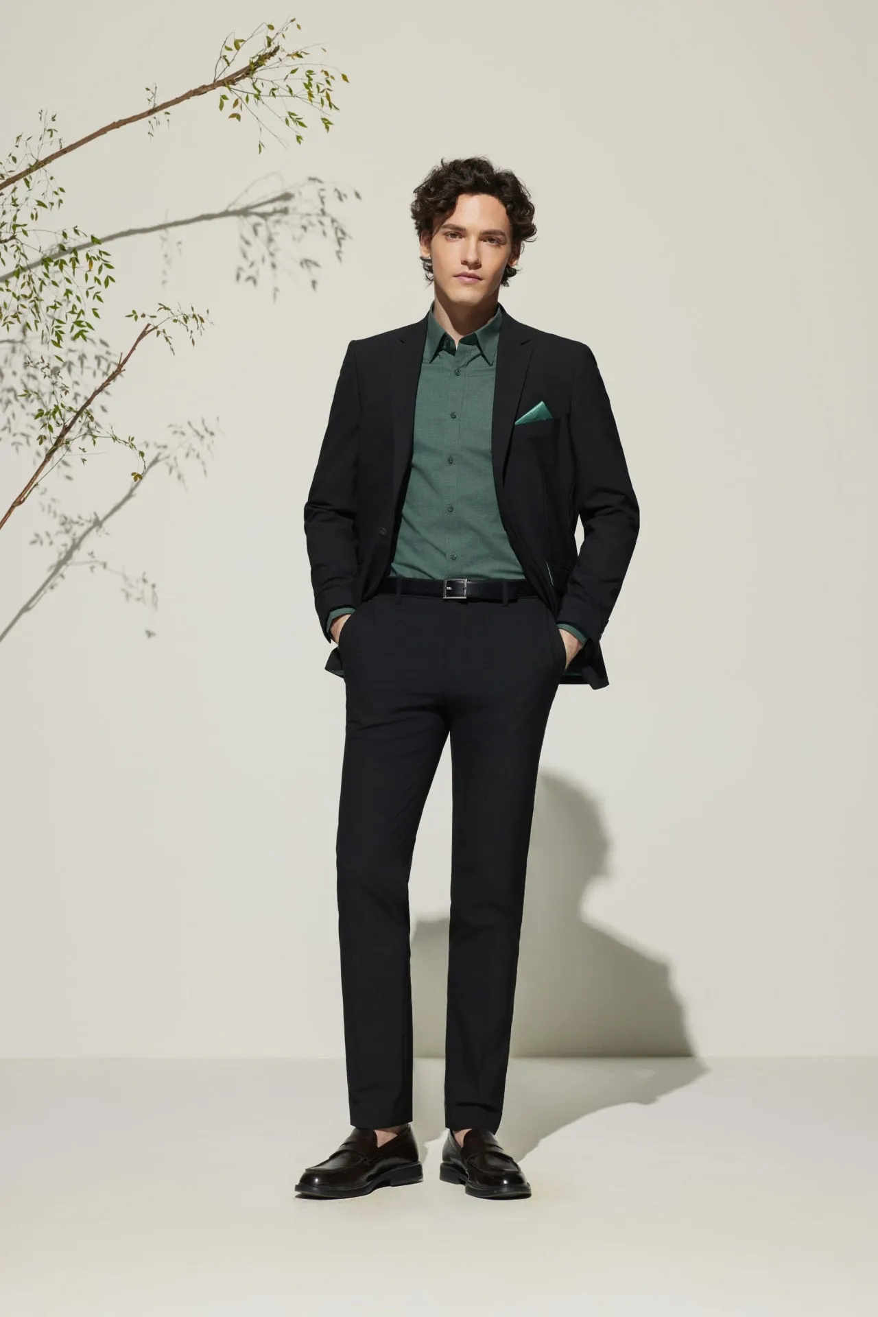 Multi-Way Stretch Smart Fit Plain Weave Suit Blazer