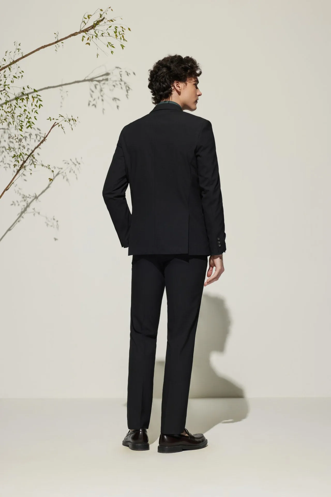 Multi-Way Stretch Smart Fit Plain Weave Suit Blazer