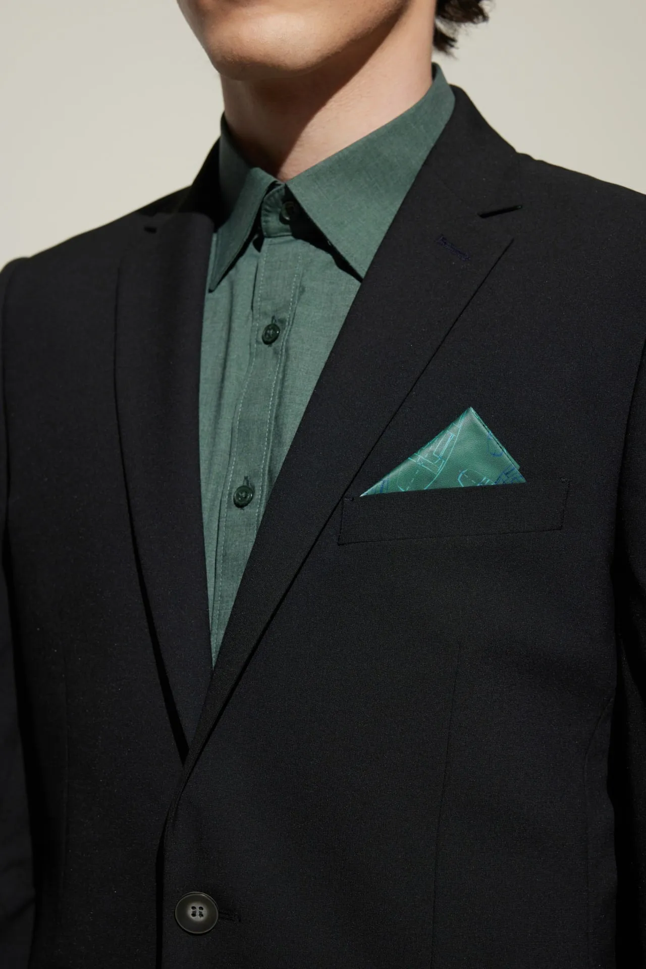 Multi-Way Stretch Smart Fit Plain Weave Suit Blazer