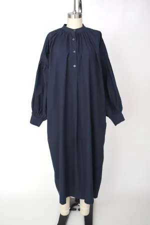 Mumokuteki Poplin Cotton Shirtdress
