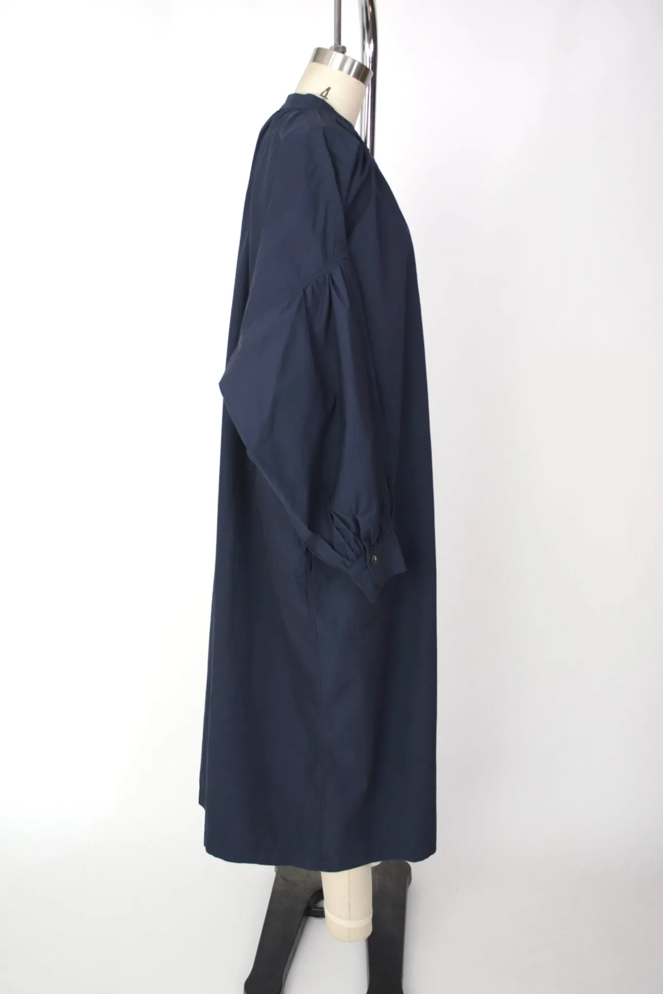 Mumokuteki Poplin Cotton Shirtdress