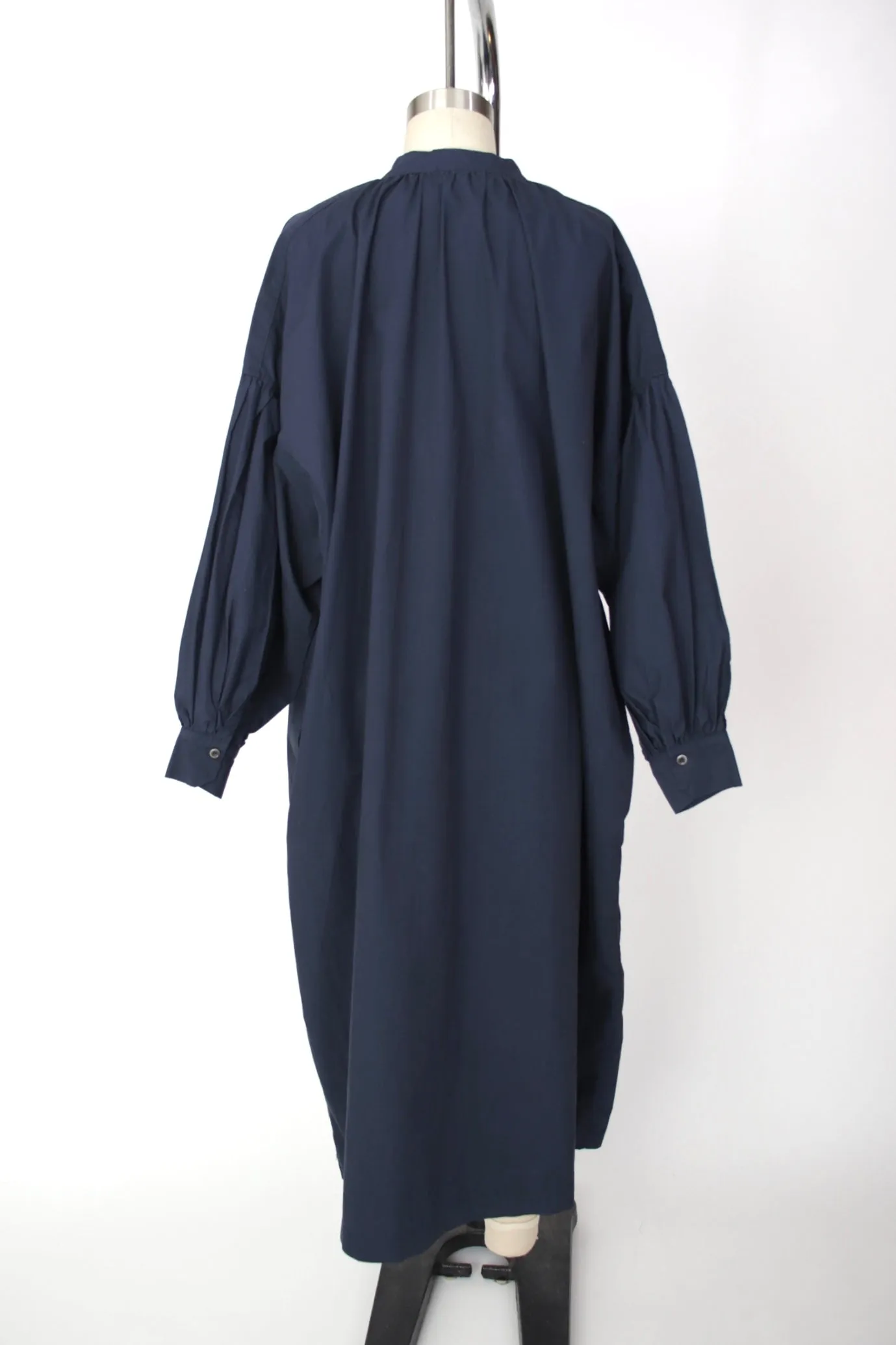 Mumokuteki Poplin Cotton Shirtdress