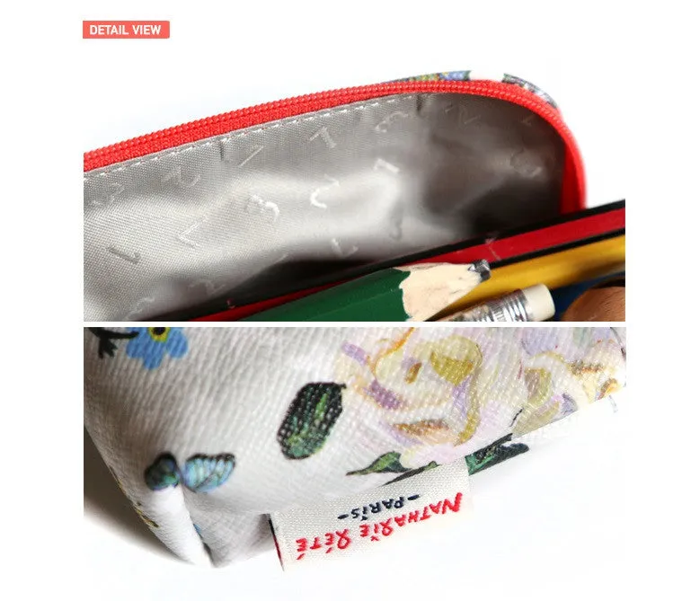 Nathalie Lete Pencil Pouch - Flowers