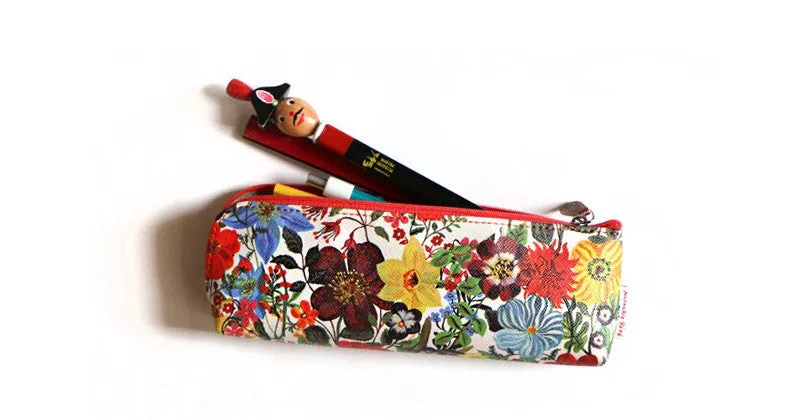 Nathalie Lete Pencil Pouch - Flowers