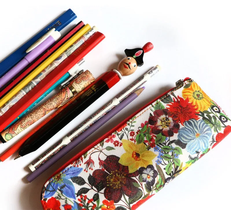 Nathalie Lete Pencil Pouch - Flowers