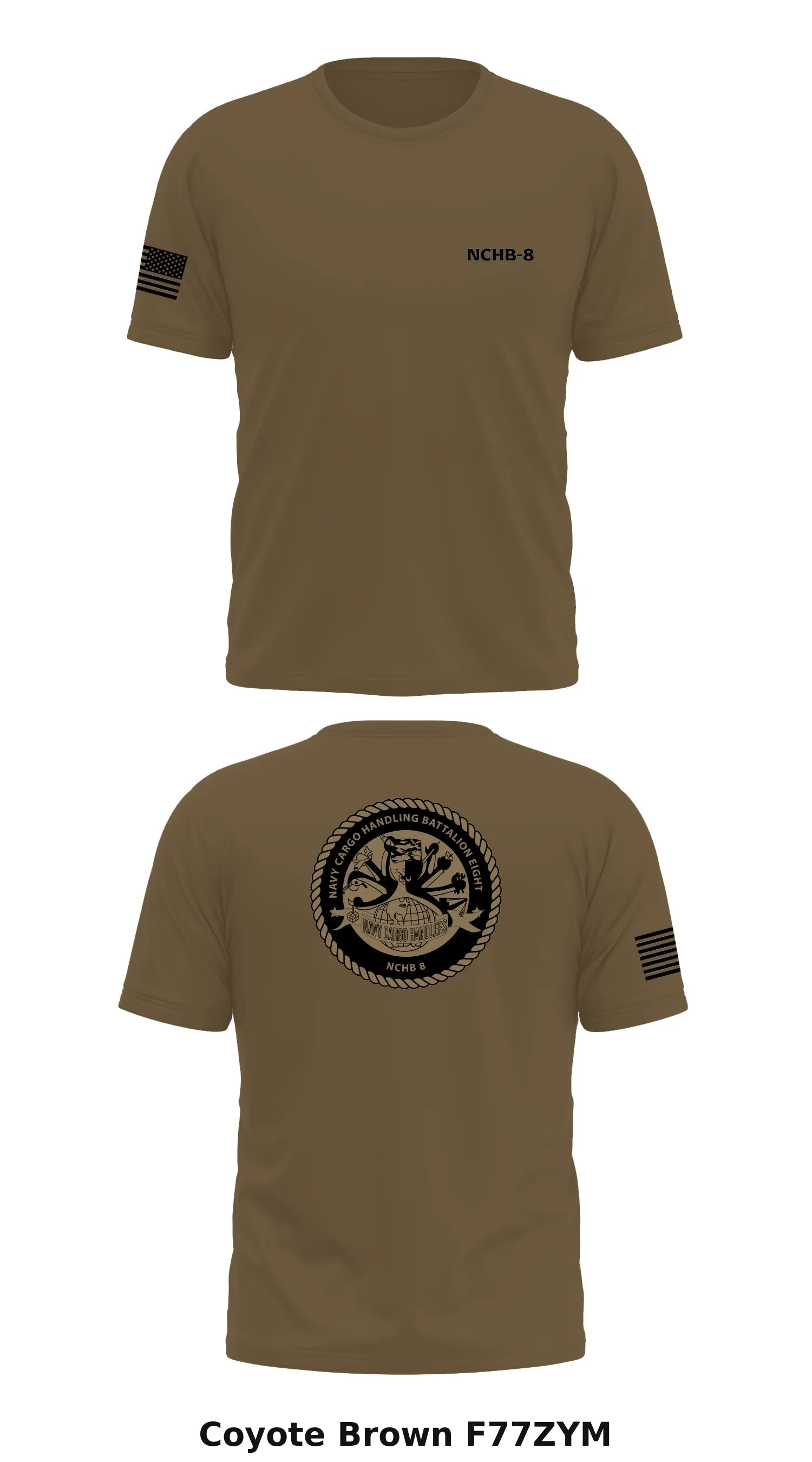 Navy Cargo Handling Battalion 8  Store 1 Core Men's SS Performance Tee - F77ZYM