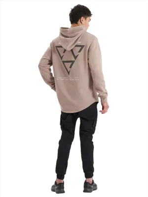 Nena And Pasadena - NXP Void Hooded Dual Curved Sweater - Pigment Bark