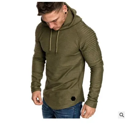 New Brand Fashion Mens Hoodies Men Solid Color Hooded Slim Sweatshirt Mens Hoodie Hip Hop Hoodies Sportswear Tracksuit