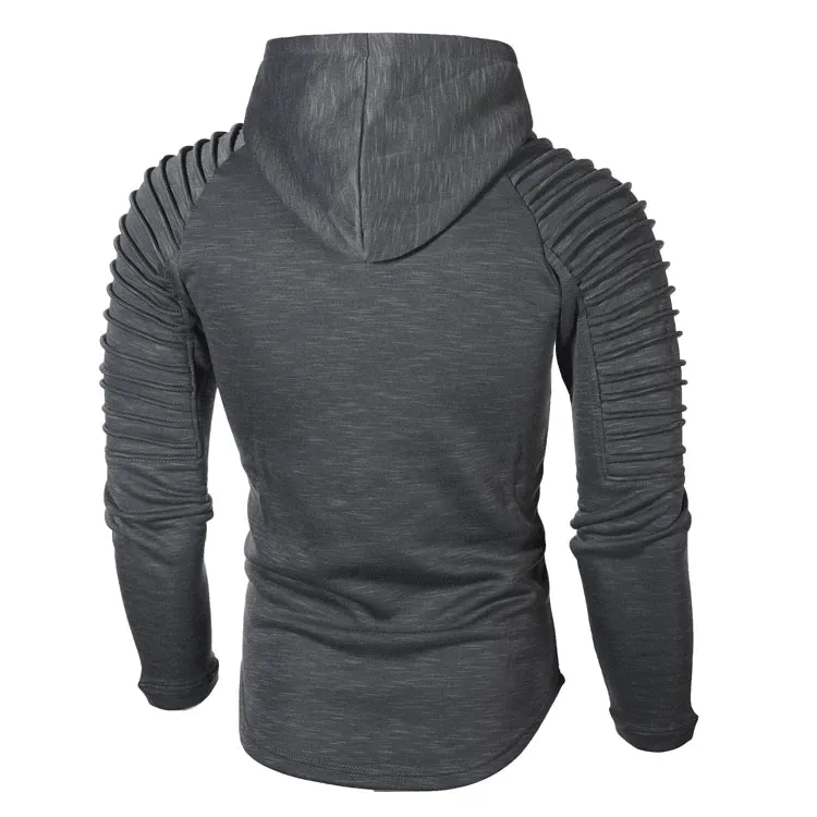 New Brand Fashion Mens Hoodies Men Solid Color Hooded Slim Sweatshirt Mens Hoodie Hip Hop Hoodies Sportswear Tracksuit