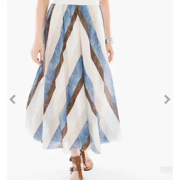 New. CHICO’S Tribal Stripes Skirt Size 0