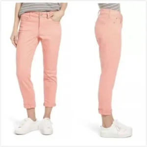New NYDJ‎ Alina Convertible Ankle Jeans Pale Guava