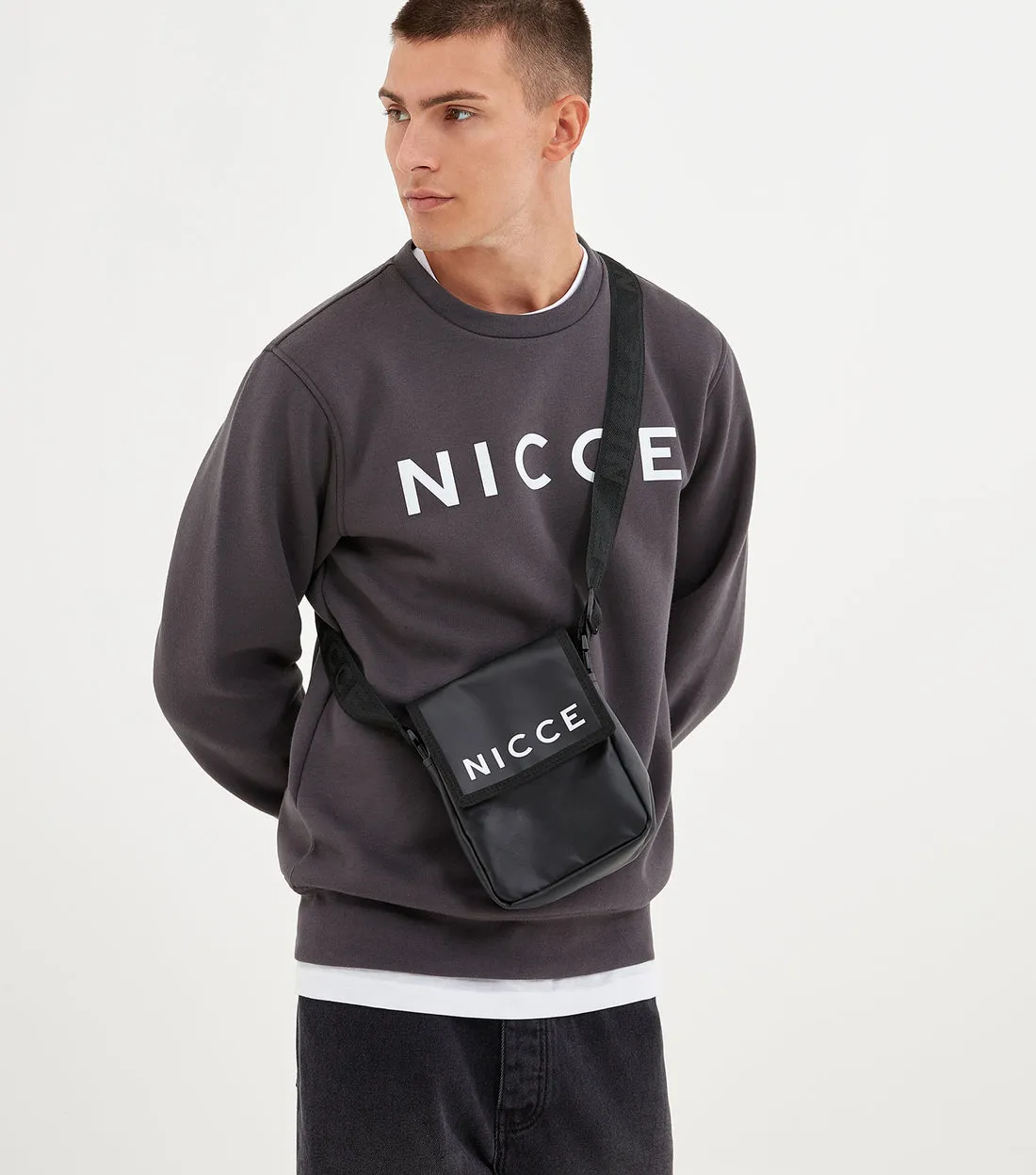 Nicce Original Logo Sweatshirt Dark Grey