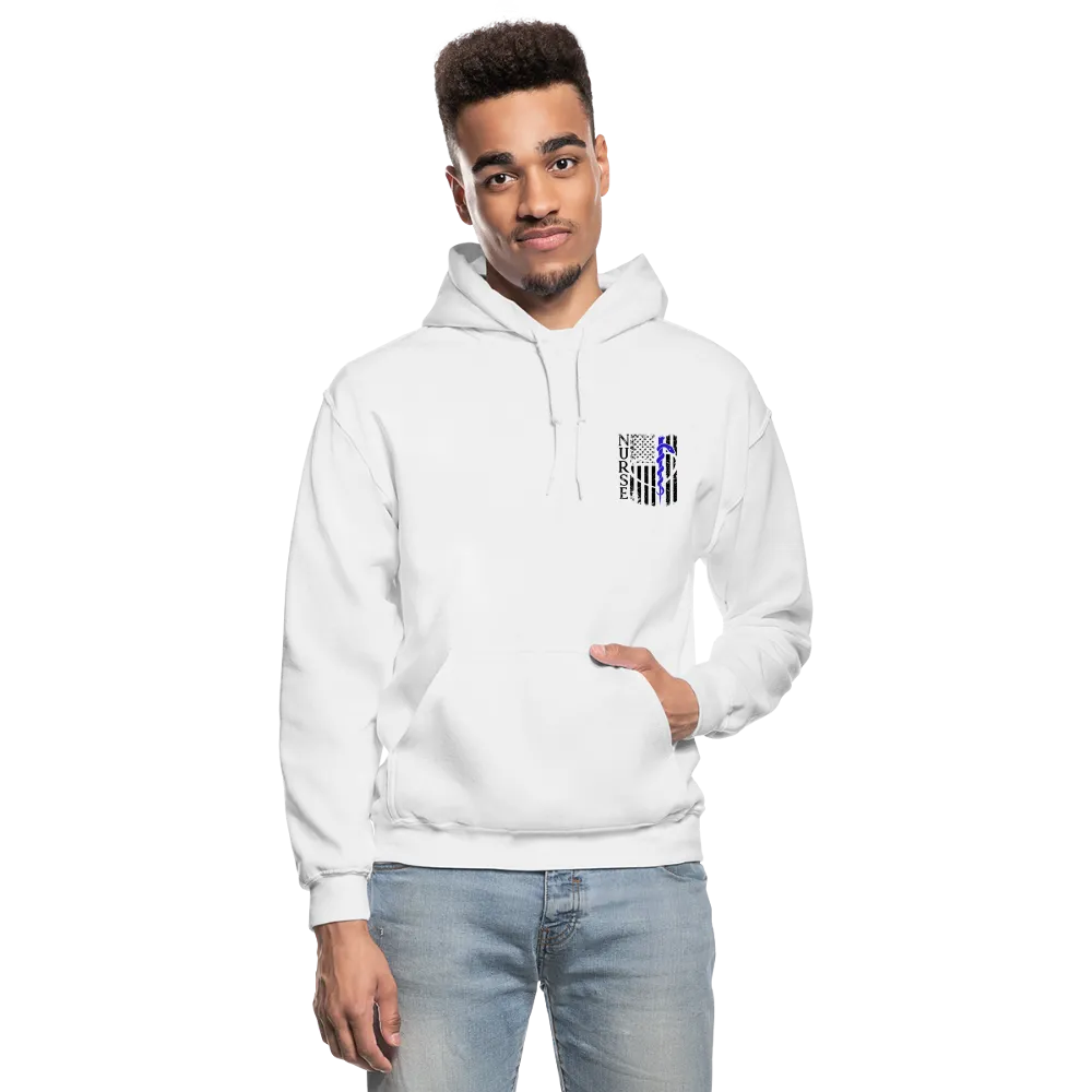 Nurse Flag Rod of Asclepius Gildan Heavy Blend Adult Hoodie