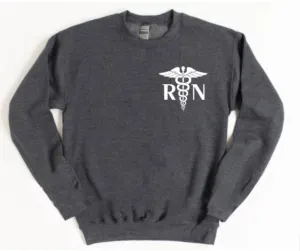 Nurse Shirts | RN Shirts | Nurse Heart Shirt | Nurse Shirt | Crewneck Sweatshirt | LVN Shirts